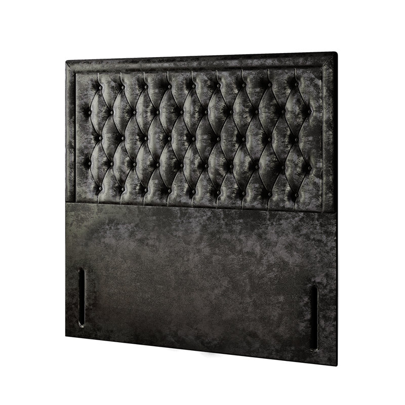 Gallego Divan Bed Base, Black, 2 Foot-end Drawers, Super King (6')