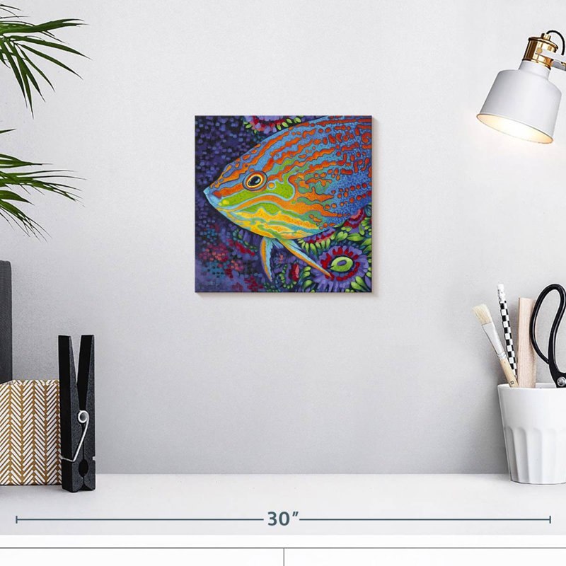 Brampt brillant poisson tropical I, H 10 po x l 10 po