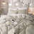 Waffle Weave Duvet Cover Set Cotton and Linen Blend Textured-112602235-110476436