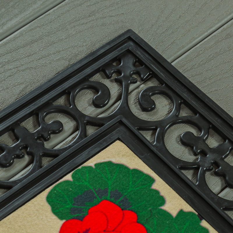 Sassafras Welcome Mat and Frame Set with All Season Inserts and 1 Rubber Frame