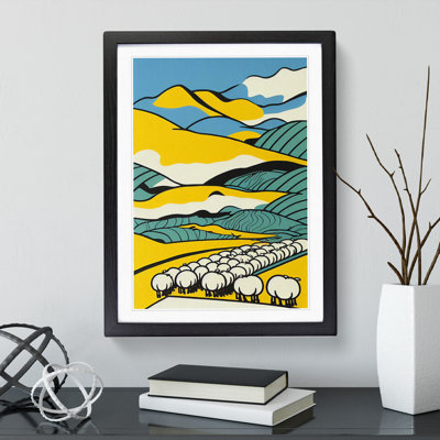 XV1022-3938X Sheep - Single Picture Frame Print