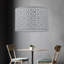 18cm H Cotton Drum Pendant Shade ( Uno ) in Grey