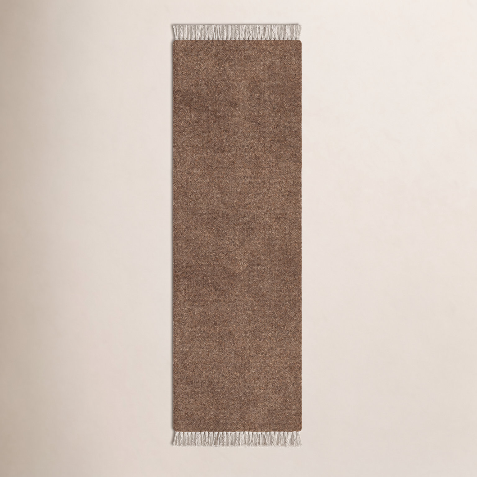 Clio Hand-Loomed Dark Gray Wool Rug, Runner 2'6" x 8'