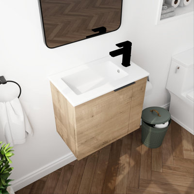 Meuble-lavabo de salle de bain avec lavabo