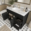 Freestanding Standard Single Vanity Bathroom Vanity With Faux Marble Top