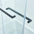 56-60"W X 60"H Frameless Double Sliding Tub Shower Door, 304 Stainless Steel, 5/16" (8Mm) Thick Tempered Clear Glass.