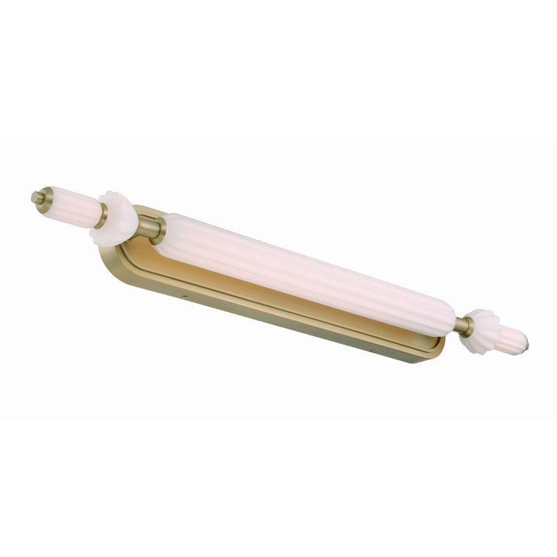 Lansdowne, Vanity, 39", Opal Glass, Gold