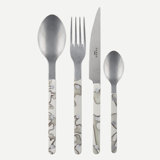 Bistrot Vintage Dune 4 - Piece Stainless Steel Flatware Set - Service for 1