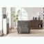 Chaise longue moderne - rembourrée - gris-517260089