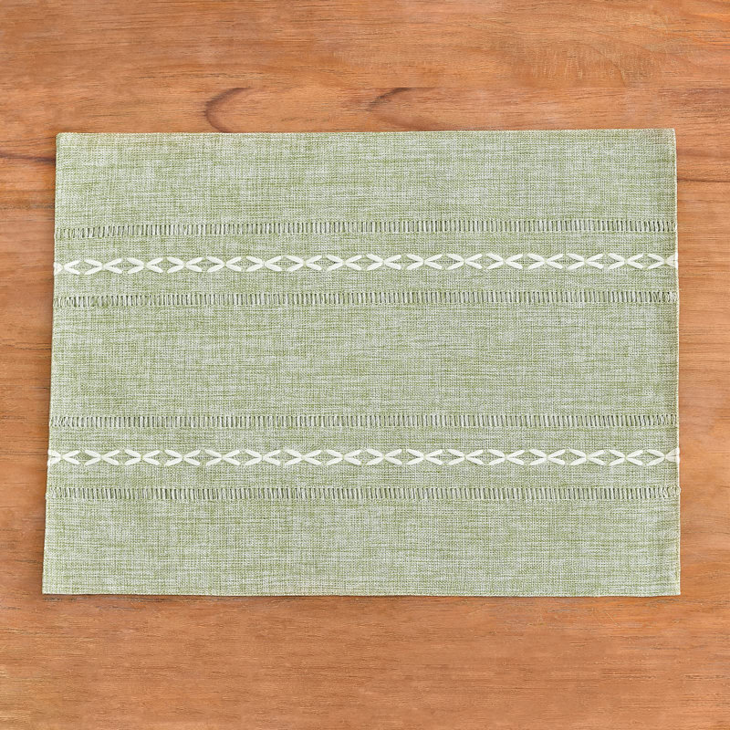 Cotton Linen Rectangle Doily