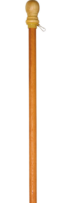 Poteau de drapeau de jardin en bois