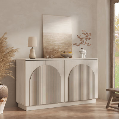 Designer 55'' Curved Three-dimensional Texture Sideboard