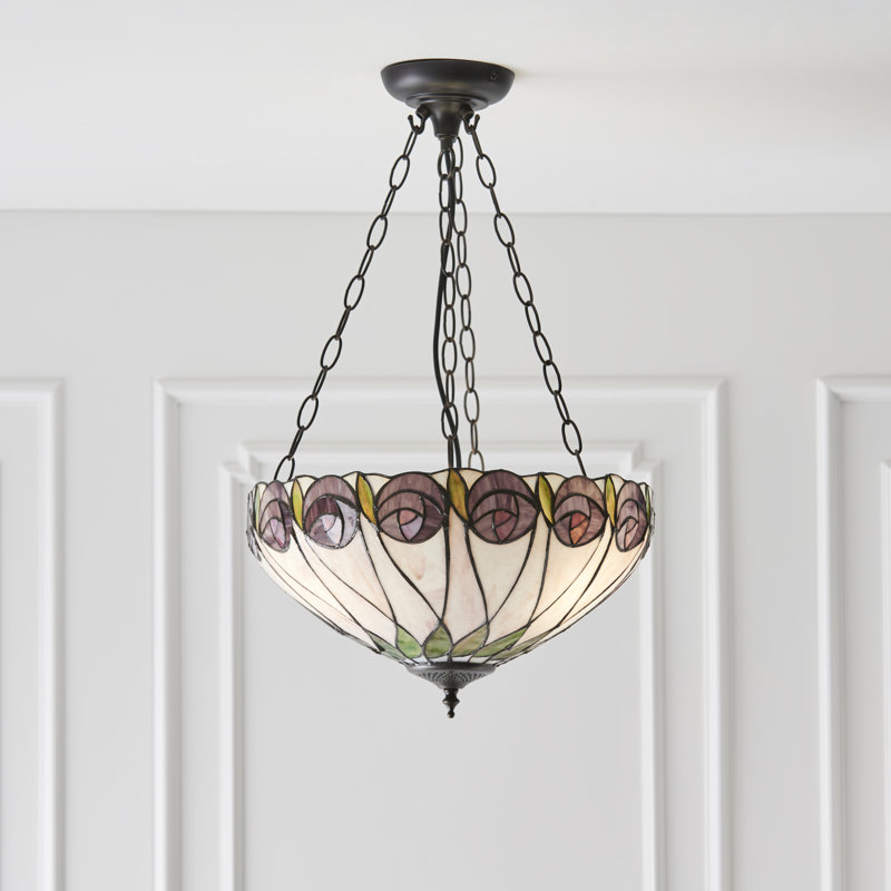 Narendra 3 - Light Bronze Bowl Pendant