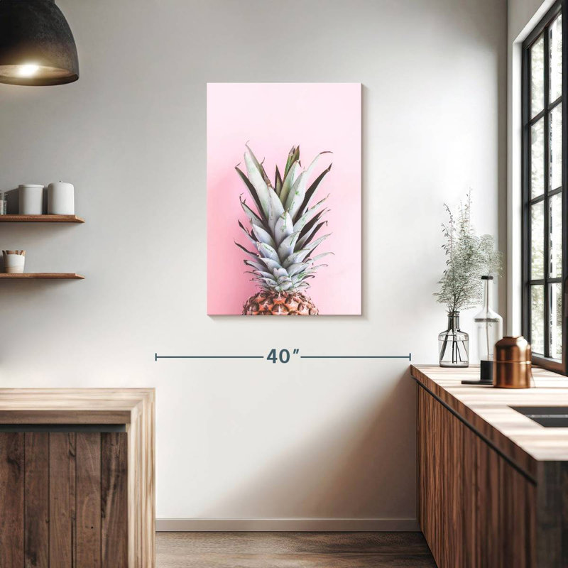 Pineapple On Pink, 36" H x 24" W