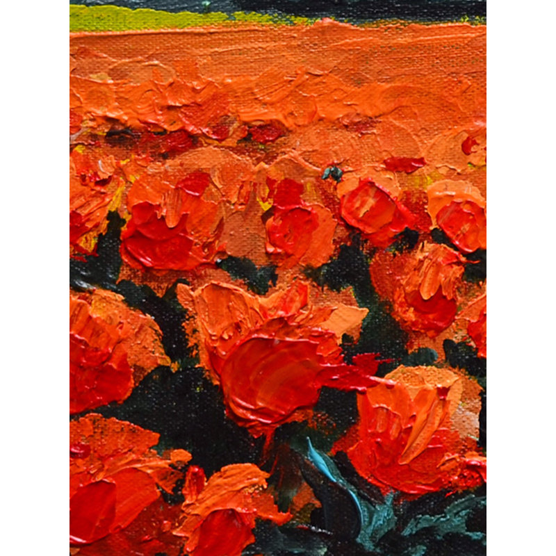 Tulip Meadows (terre gazonnée) | Acrylique sur toile | Par Mitisha Vakil