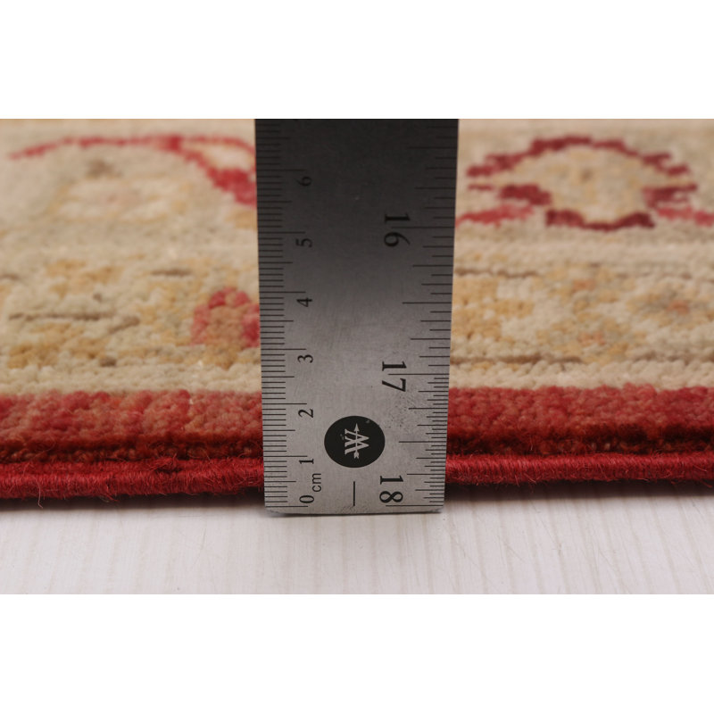 Tapis rectangulaire unique en laine 9 pi x 11 pi 7 po Alimah