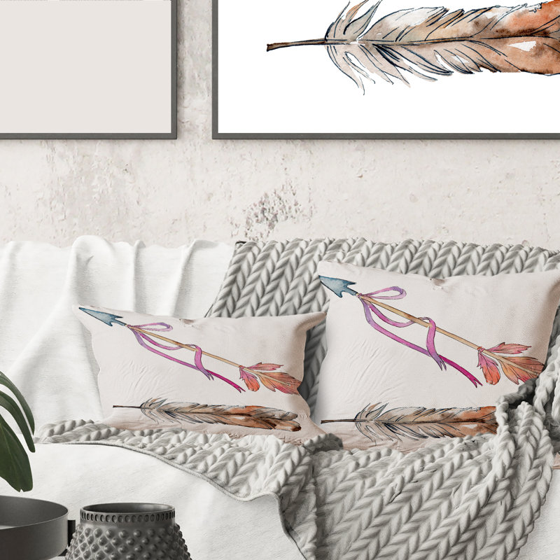 Housse et insert d'oreiller Bird Feather de Wing Square, 16" x 16"