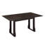 Ensemble de table de salle à manger extensible 6 pièces 82,7 pouces Modern avec 4 chaises de salle à manger rembourrées en osier et banc long-1312550404-1312550407