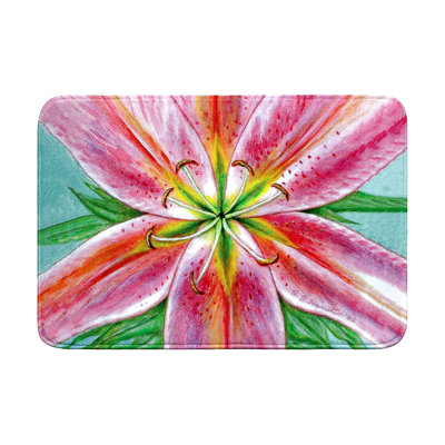 Pink Lily Bath Mat