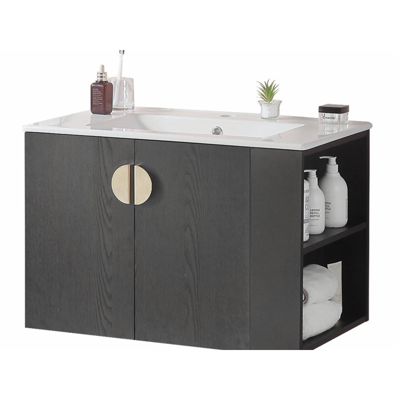 Meuble-lavabo avec lavabo et portes élégantes