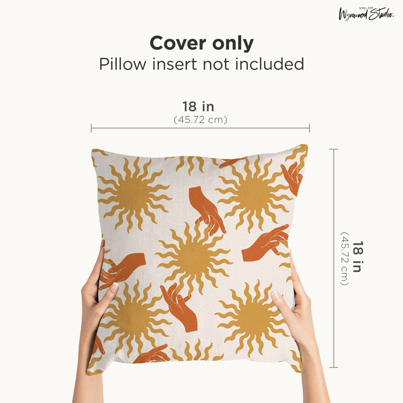 Housse de coussin géométrique en polyester