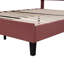 Lit plateforme double en velours-1693652190