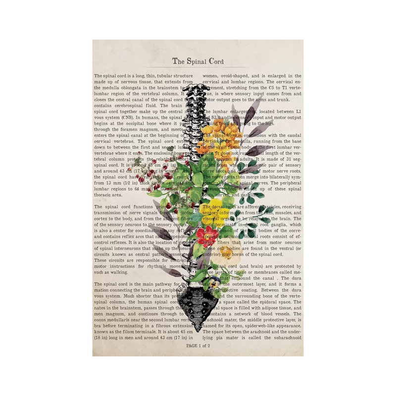 «The Spinal Cord» par Aged Pixel, impression sur toile tendue, H 40 po x l 26 po x P 1,5 po