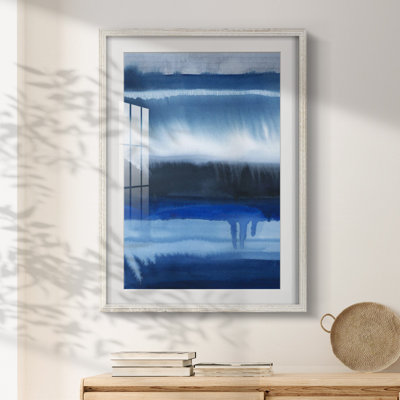 Deep Blue Shore II -Framed Print