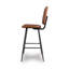 Ehret Upholstered Counter Stool with Metal Frame-1990634386