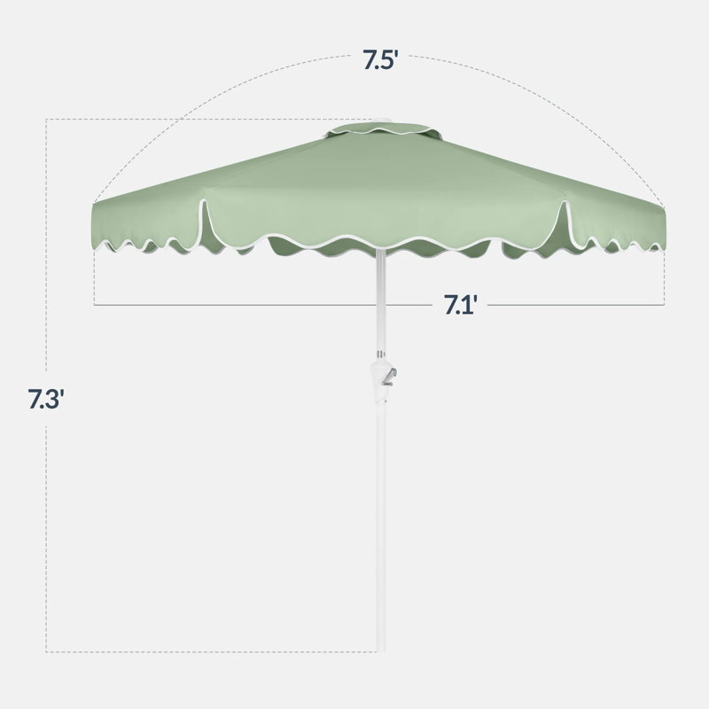 Parasol de marché, Vert sauge