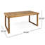 Table de salle à manger en bois 69 po Natural Natural Finish