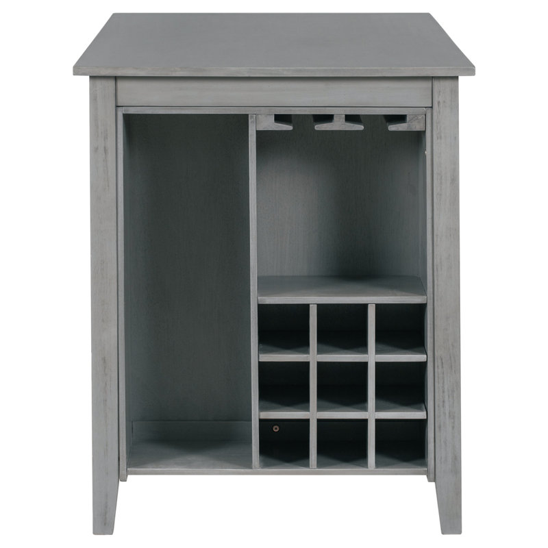 Ensemble de salle à manger 5 pièces avec chaises rembourrées Modern, Gris, Gris, Gris