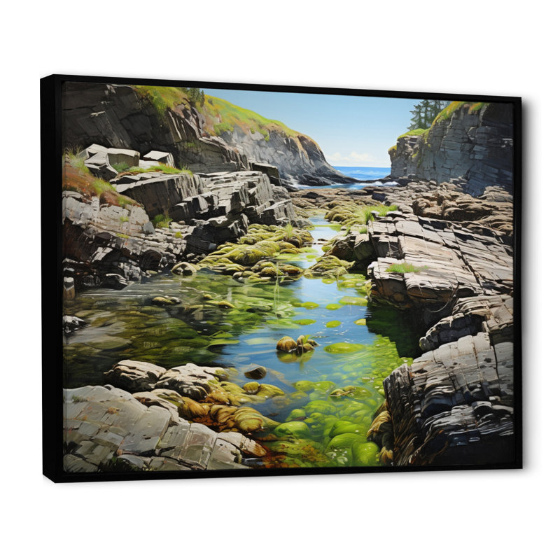 Canada Coastal Serenity V - imprimé, Noir, H 12 po x l 20 po x P 1 po