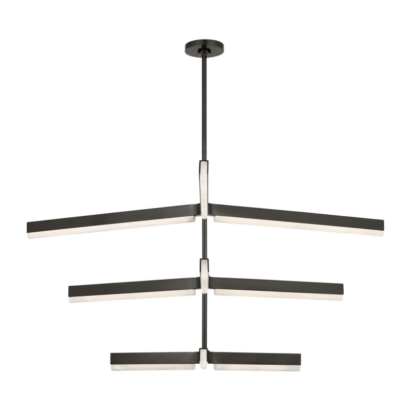 Linea LED Chandelier, Bronze