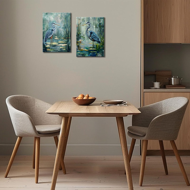 2 Piece Wrapped Canvas Print, 60 cm H x 80 cm W