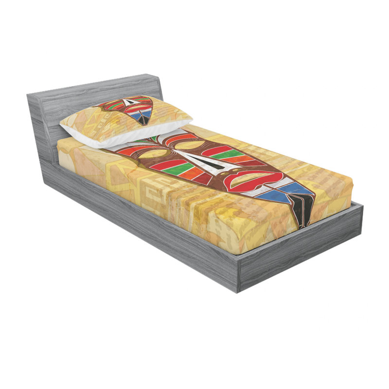 Ensemble de draps Maskon, Ensemble de draps pour lit simple avec drap-housse