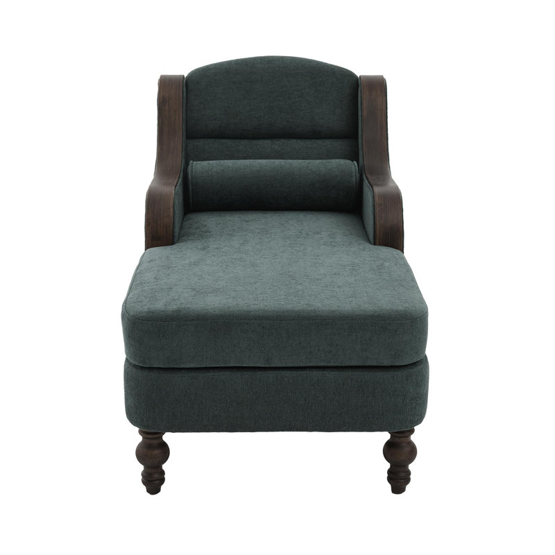 Fauteuil-lit rembourré en tissu, Émeraude