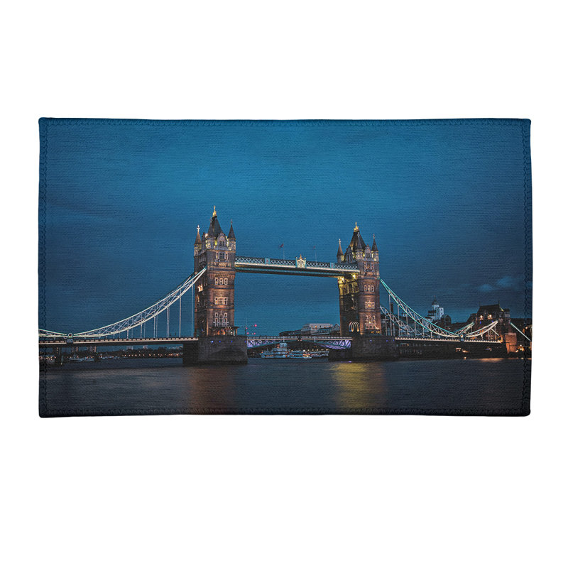 Tapis de zone beige tour bridge, Rectangle 2 pi x 3 pi