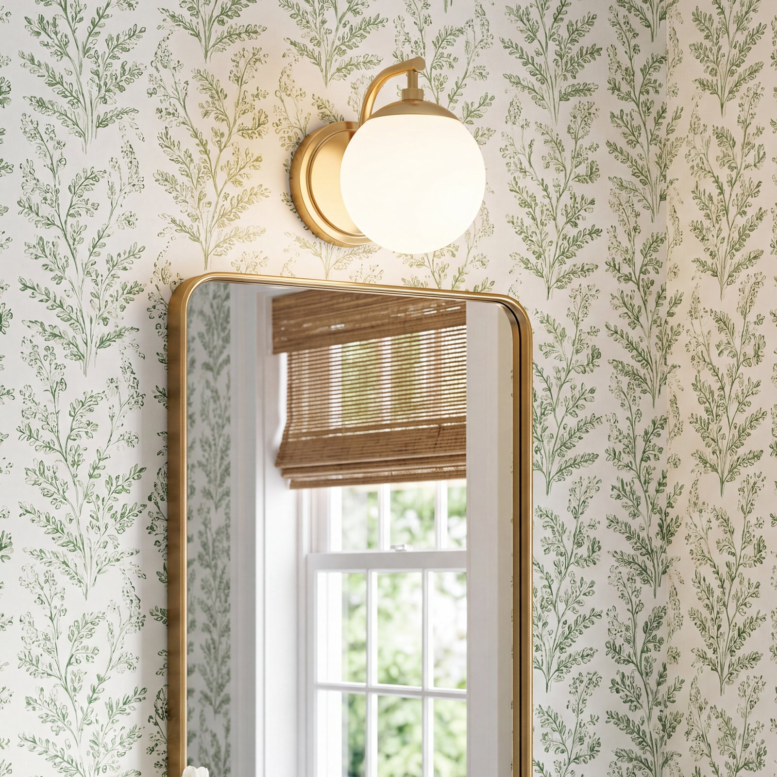 Mystic Single Frosted Dimmable Vanity Light