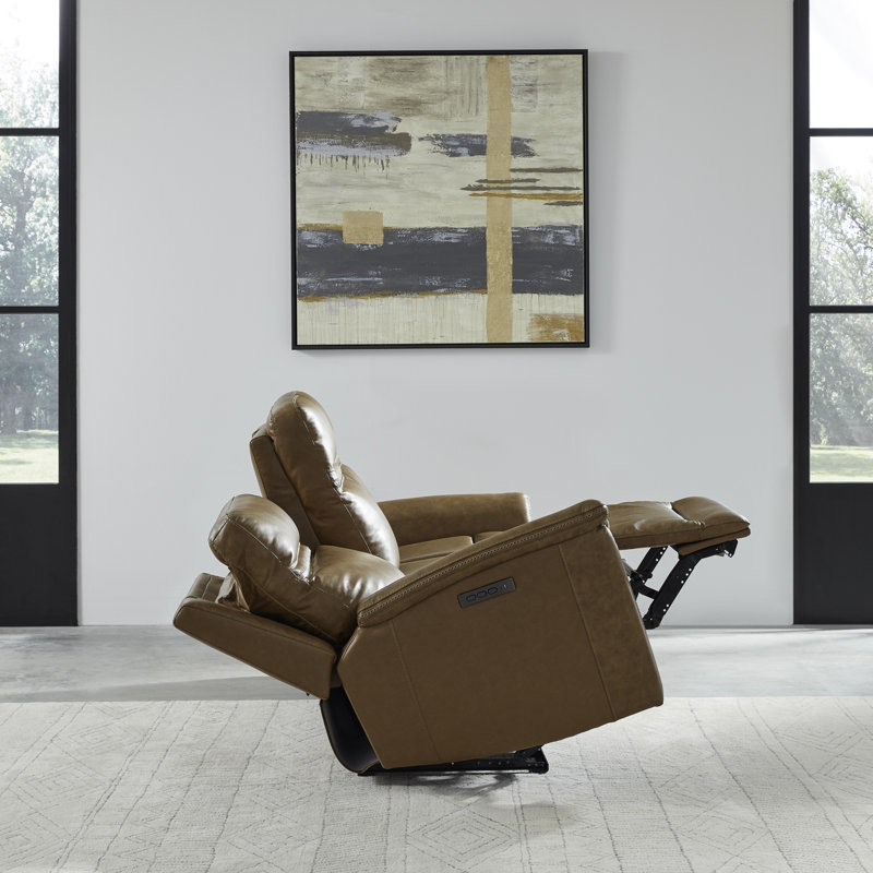 Cabrero Zero Gravity Power Sofa & Loveseat w/ Console Set, Brown