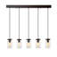 Luminaire suspendu linéaire industriel en fer Mason