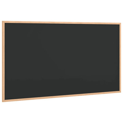 Chalkboard With Solid Pine Wood Frame Black