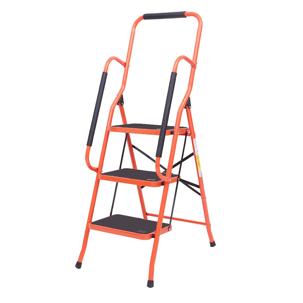 Wfx Utility™ 3 Step Metal Folding Step Ladder Wayfair 4134