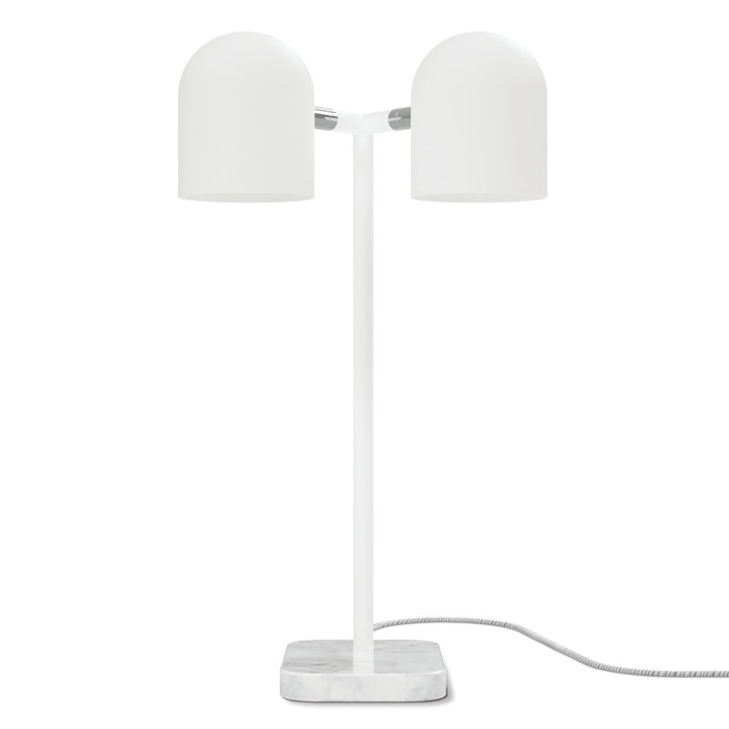 Tandem Table Lamp, White