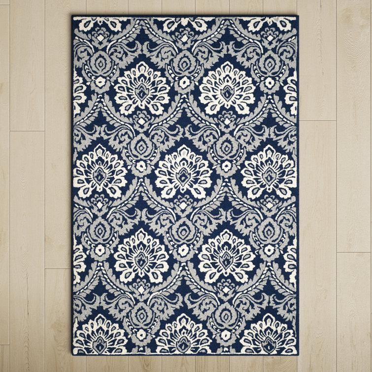 Tansy Wool Damask Indoor Rug