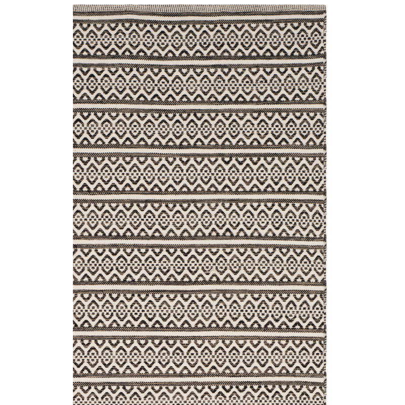 Bester Hand Woven Cotton Geometric Rug, Runner 2'3" x 12'