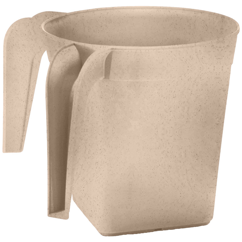 Gobelet carré en plastique Khuong, Blanc délavé