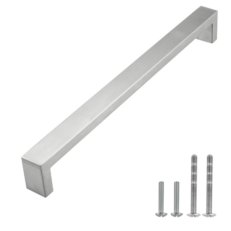 Modern Brushed Nickel Solid Brass Cabinet Bar Pull