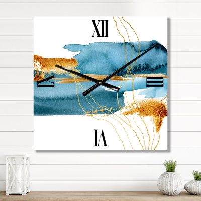 Horloge murale plante sous-marine avec branche Laminaria