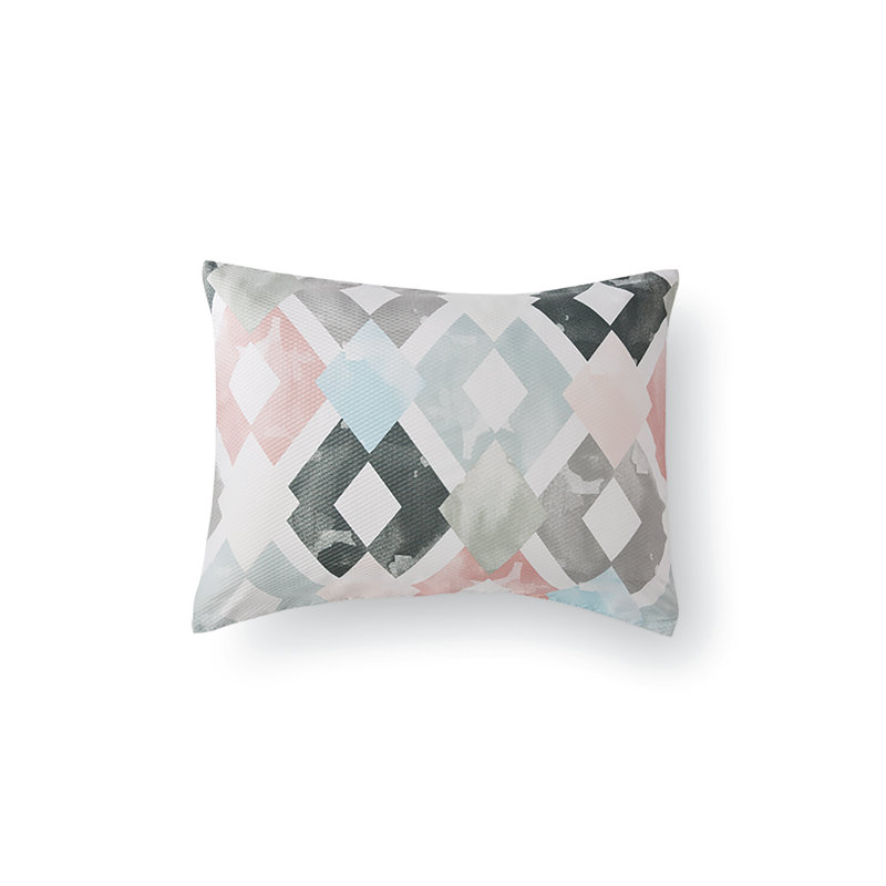 Ensemble d'édredon réversible en microfibre rose / bleu sarcelle 8 pièces Mazzi